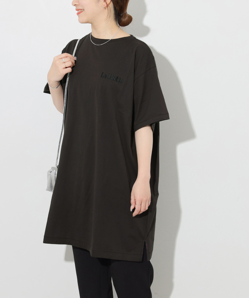 JOURNAL STANDARD relume（ジャーナルスタンダード　レリューム）の「《追加》【La Hutte / ラ・ユット】チュニック（Tシャツ/カットソー・レディース・チャコールグレー/ホワイト・FREE）」の9枚目の写真