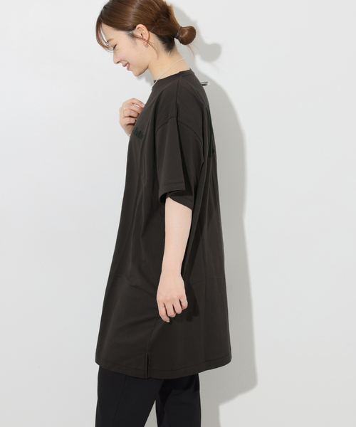 JOURNAL STANDARD relume（ジャーナルスタンダード　レリューム）の「《追加》【La Hutte / ラ・ユット】チュニック（Tシャツ/カットソー・レディース・チャコールグレー/ホワイト・FREE）」の10枚目の写真