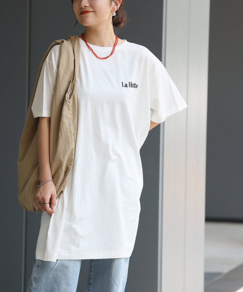 JOURNAL STANDARD relume（ジャーナルスタンダード　レリューム）の「《追加》【La Hutte / ラ・ユット】チュニック（Tシャツ/カットソー・レディース・チャコールグレー/ホワイト・FREE）」の20枚目の写真