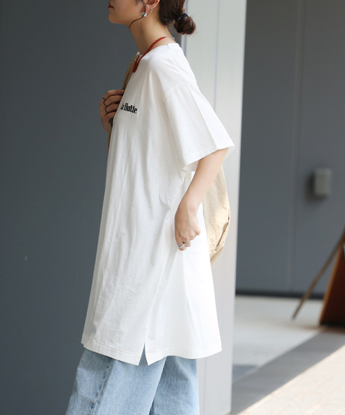 JOURNAL STANDARD relume（ジャーナルスタンダード　レリューム）の「《追加》【La Hutte / ラ・ユット】チュニック（Tシャツ/カットソー・レディース・チャコールグレー/ホワイト・FREE）」の22枚目の写真