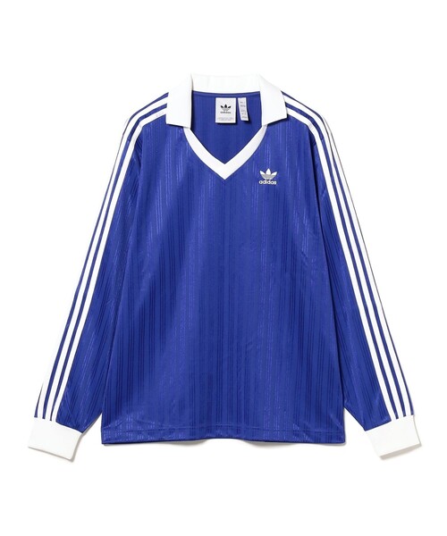 adidas（アディダス）の「adidas / アディカラー ピケ サッカー 長袖 Tシャツ（Tシャツ/カットソー・メンズ・ブルー系その他3/ブラック・MEDIUM/LARGE/X-LARGE/SMALL）」の15枚目の写真