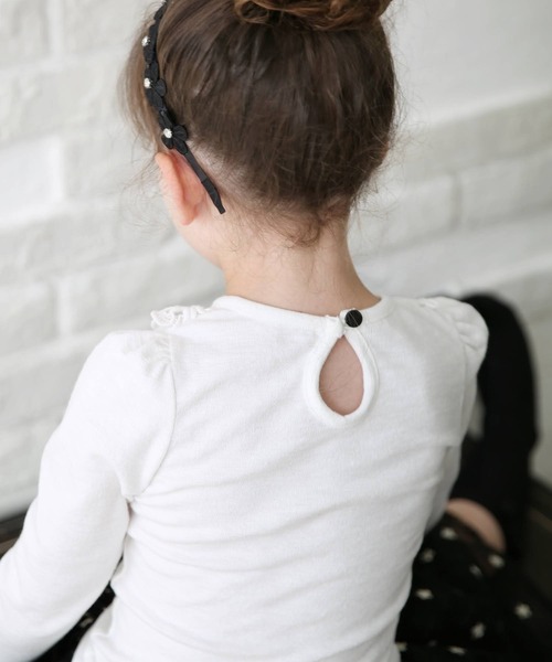 Rora(ローラ)の「ボリー フォーマルカジュアル 長袖Tシャツ(Tシャツ/カットソー・キッズ・ホワイト・150/140/130/120/110)」の13枚目の写真