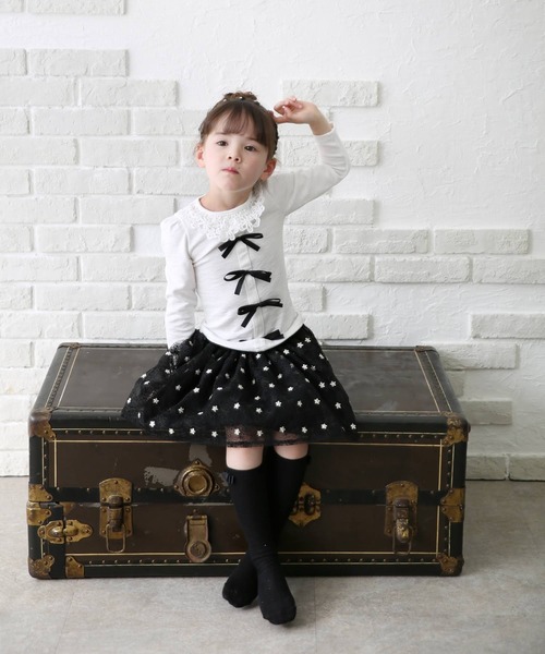 Rora(ローラ)の「ボリー フォーマルカジュアル 長袖Tシャツ(Tシャツ/カットソー・キッズ・ホワイト・150/140/130/120/110)」の11枚目の写真