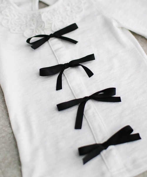 Rora(ローラ)の「ボリー フォーマルカジュアル 長袖Tシャツ(Tシャツ/カットソー・キッズ・ホワイト・150/140/130/120/110)」の15枚目の写真