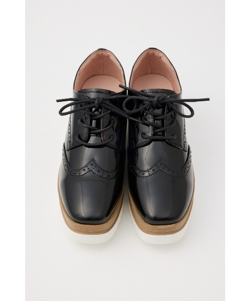 STACCATO(スタッカート)の「プラットフォームクォーターブローグ(ローファー・レディース・ブラック・22cm/22.5cm/23cm/23.5cm/24cm/24.5cm)」の3枚目の写真