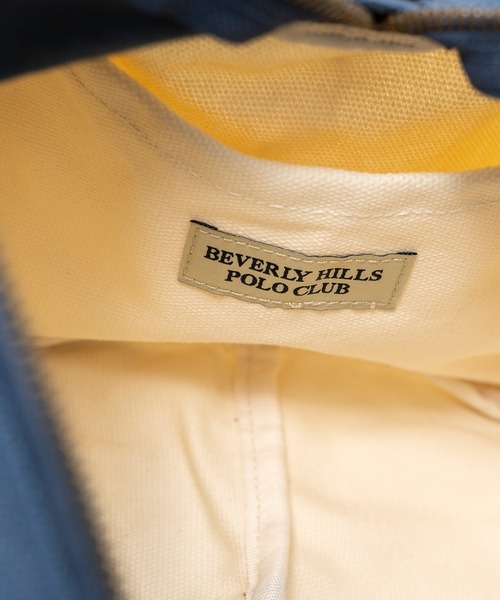 BEVERLY HILLS POLO CLUB（ビバリーヒルズポロクラブ）の「BEVERLY HILLS POLO CLUB ビバリーヒルズポロクラブ ブランド ロゴ ポニー プリント BHPC 2WAY ショルダーベルト取り外し可能 ショルダーバッグ トートバッグ 約10L（ショルダーバッグ・レディース・ネイビー/オフホワイト/カーキ・FREE）」の5枚目の写真