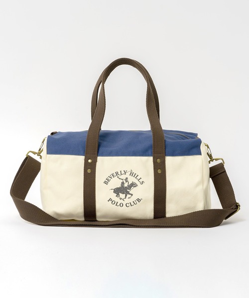 BEVERLY HILLS POLO CLUB（ビバリーヒルズポロクラブ）の「BEVERLY HILLS POLO CLUB ビバリーヒルズポロクラブ ブランド ロゴ ポニー プリント BHPC 2WAY ショルダーベルト取り外し可能 ショルダーバッグ トートバッグ 約10L（ショルダーバッグ・レディース・ネイビー/オフホワイト/カーキ・FREE）」の21枚目の写真