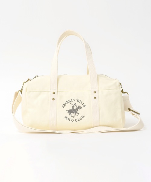BEVERLY HILLS POLO CLUB（ビバリーヒルズポロクラブ）の「BEVERLY HILLS POLO CLUB ビバリーヒルズポロクラブ ブランド ロゴ ポニー プリント BHPC 2WAY ショルダーベルト取り外し可能 ショルダーバッグ トートバッグ 約10L（ショルダーバッグ・レディース・ネイビー/オフホワイト/カーキ・FREE）」の13枚目の写真