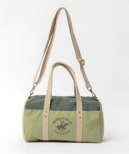 BEVERLY HILLS POLO CLUB（ビバリーヒルズポロクラブ）の「BEVERLY HILLS POLO CLUB ビバリーヒルズポロクラブ ブランド ロゴ ポニー プリント BHPC 2WAY ショルダーベルト取り外し可能 ショルダーバッグ トートバッグ 約10L（ショルダーバッグ・レディース・ネイビー/オフホワイト/カーキ・FREE）」の18枚目の写真