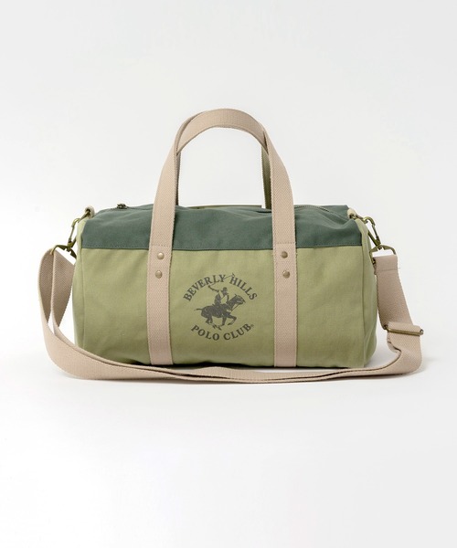 BEVERLY HILLS POLO CLUB（ビバリーヒルズポロクラブ）の「BEVERLY HILLS POLO CLUB ビバリーヒルズポロクラブ ブランド ロゴ ポニー プリント BHPC 2WAY ショルダーベルト取り外し可能 ショルダーバッグ トートバッグ 約10L（ショルダーバッグ・レディース・ネイビー/オフホワイト/カーキ・FREE）」の17枚目の写真