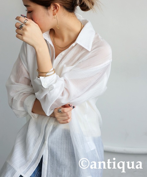 antiqua(アンティカ)の「アシメワイヤーピアス(ピアス(両耳用)・レディース・ゴールド系その他/シルバー系その他・FREE)」の9枚目の写真