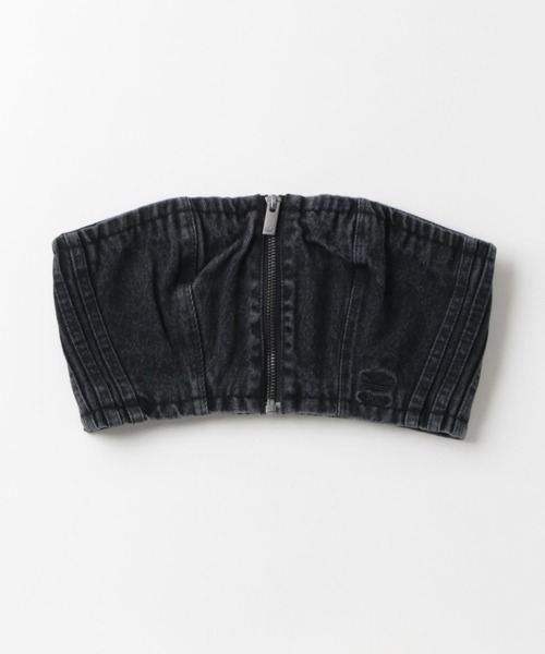 adidas（アディダス）の「Adilenium シーズン2 ウォッシュドデニム チューブトップ / アディダスオリジナルス adidas Originals（チューブトップ・レディース・ブラック・SMALL/MEDIUM/LARGE/X-LARGE/XX-LARGE/X-SMALL）」の8枚目の写真