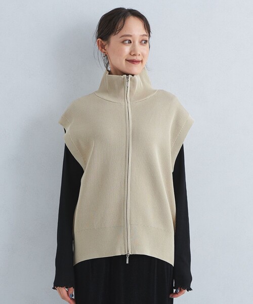 green label relaxing（グリーンレーベルリラクシング）の「ドライバーズ ベスト -ウォッシャブル-（ベスト・レディース・ブラック/ベージュ/ブラウン・FREE）」の10枚目の写真