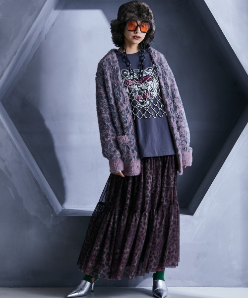 GEVS.(ジェイヴィス)の「綿100%グラフィックプリントロングスリーブTシャツ <大きいサイズ有>GEVS.(Tシャツ/カットソー・レディース・チャコール/ベージュ系・M/5L/4L/3L/LL/L)」の11枚目の写真