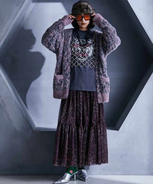 GEVS.(ジェイヴィス)の「綿100%グラフィックプリントロングスリーブTシャツ <大きいサイズ有>GEVS.(Tシャツ/カットソー・レディース・チャコール/ベージュ系・M/5L/4L/3L/LL/L)」の12枚目の写真