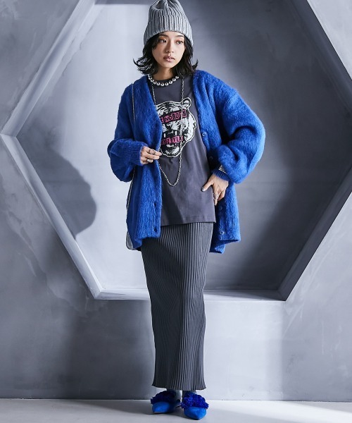 GEVS.(ジェイヴィス)の「綿100%グラフィックプリントロングスリーブTシャツ <大きいサイズ有>GEVS.(Tシャツ/カットソー・レディース・チャコール/ベージュ系・M/5L/4L/3L/LL/L)」の20枚目の写真