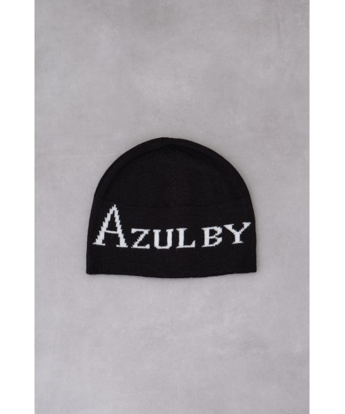 AZUL by moussy（アズールバイマウジー）の「ロゴニットワッチ（ニットキャップ/ビーニー・レディース・アイボリー/ブラック・FREE）」の11枚目の写真