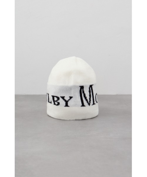 AZUL by moussy（アズールバイマウジー）の「ロゴニットワッチ（ニットキャップ/ビーニー・レディース・アイボリー/ブラック・FREE）」の7枚目の写真
