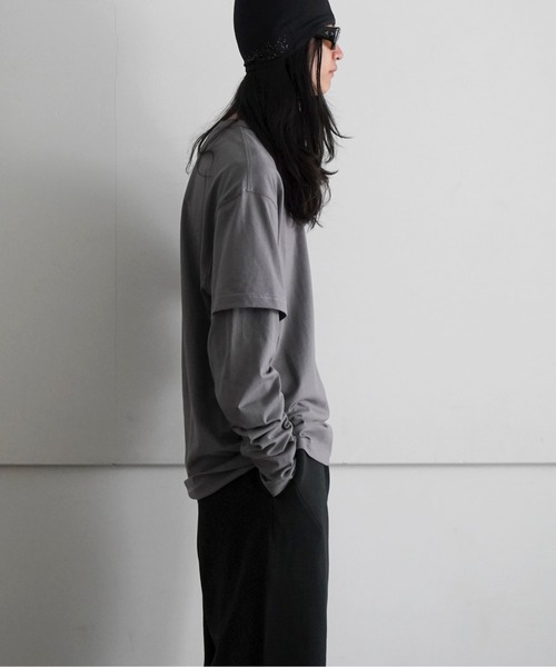 SAN SAN GEAR] LOGO LONG SLEEVES PURPLE 正規品 韓国ブランド