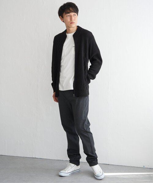 ikka(イッカ)の「ジャカードドライバーズニット(カーディガン/ボレロ・メンズ・グレー/ブラック/ネイビー・M/L/XL/S)」の13枚目の写真