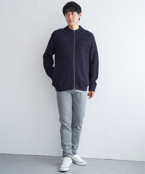 ikka(イッカ)の「ジャカードドライバーズニット(カーディガン/ボレロ・メンズ・グレー/ブラック/ネイビー・M/L/XL/S)」の15枚目の写真