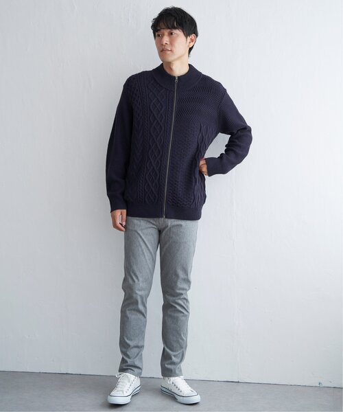 ikka(イッカ)の「ジャカードドライバーズニット(カーディガン/ボレロ・メンズ・グレー/ブラック/ネイビー・M/L/XL/S)」の16枚目の写真
