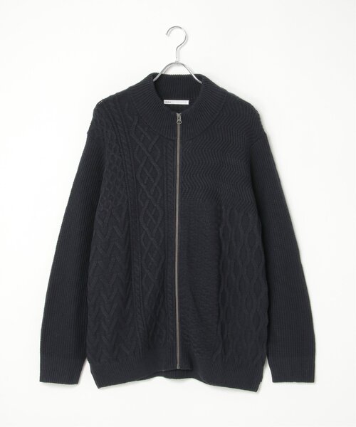 ikka(イッカ)の「ジャカードドライバーズニット(カーディガン/ボレロ・メンズ・グレー/ブラック/ネイビー・M/L/XL/S)」の17枚目の写真