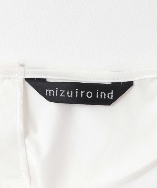 mizuiroind（ミズイロインド）の「mizuiro ind　crew neck cocoon pullover（シャツ/ブラウス・レディース・ブラック/オフホワイト・ONE）」の8枚目の写真