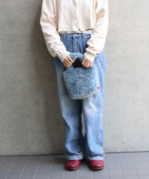 ACCOMMODE（アコモデ）の「オルヨシュ ファートートバッグ（トートバッグ・レディース・ピンク/ベージュ/イエロー/ブルー・FREE）」の2枚目の写真