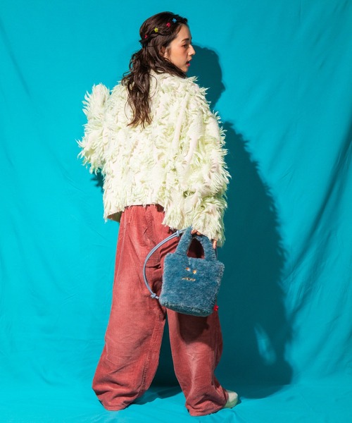 ACCOMMODE（アコモデ）の「オルヨシュ ファートートバッグ（トートバッグ・レディース・ピンク/ベージュ/イエロー/ブルー・FREE）」の14枚目の写真