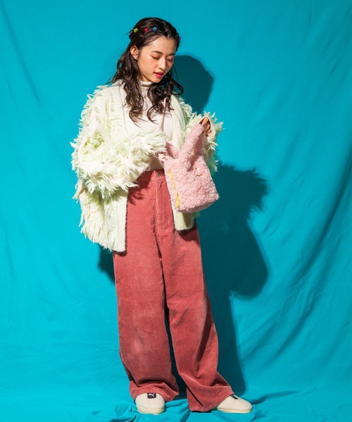 ACCOMMODE（アコモデ）の「オルヨシュ ファートートバッグ（トートバッグ・レディース・ピンク/ベージュ/イエロー/ブルー・FREE）」の16枚目の写真