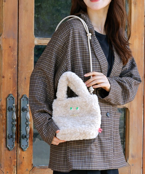 ACCOMMODE（アコモデ）の「オルヨシュ ファートートバッグ（トートバッグ・レディース・ピンク/ベージュ/イエロー/ブルー・FREE）」の19枚目の写真