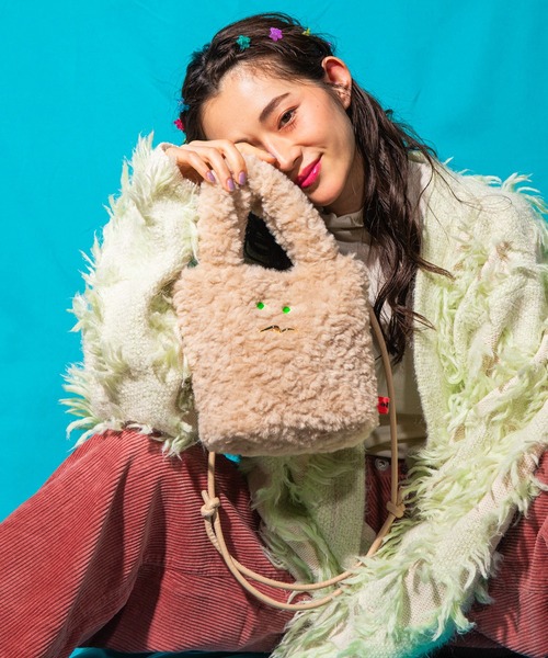 ACCOMMODE（アコモデ）の「オルヨシュ ファートートバッグ（トートバッグ・レディース・ピンク/ベージュ/イエロー/ブルー・FREE）」の20枚目の写真