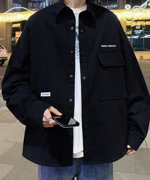 MGV(エムジーヴィー)の「ストリートロゴシャツジャケット(シャツ/ブラウス・メンズ・ホワイト/ブラック・X-LARGE/LARGE/MEDIUM)」の6枚目の写真