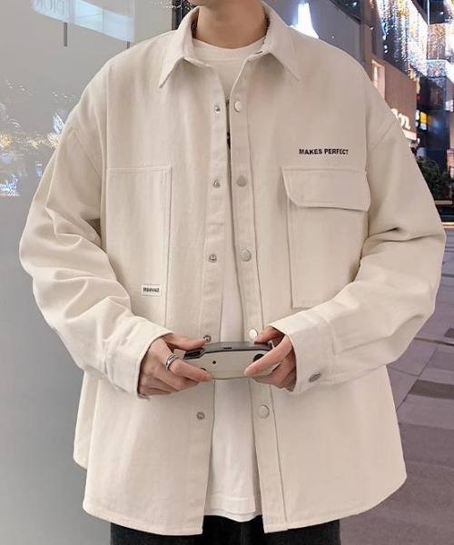 MGV(エムジーヴィー)の「ストリートロゴシャツジャケット(シャツ/ブラウス・メンズ・ホワイト/ブラック・X-LARGE/LARGE/MEDIUM)」の10枚目の写真