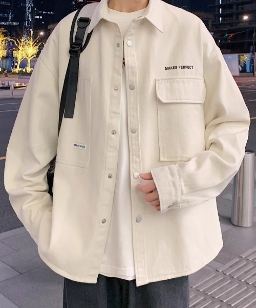 MGV(エムジーヴィー)の「ストリートロゴシャツジャケット(シャツ/ブラウス・メンズ・ホワイト/ブラック・X-LARGE/LARGE/MEDIUM)」の12枚目の写真