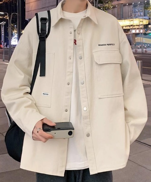 MGV(エムジーヴィー)の「ストリートロゴシャツジャケット(シャツ/ブラウス・メンズ・ホワイト/ブラック・X-LARGE/LARGE/MEDIUM)」の13枚目の写真
