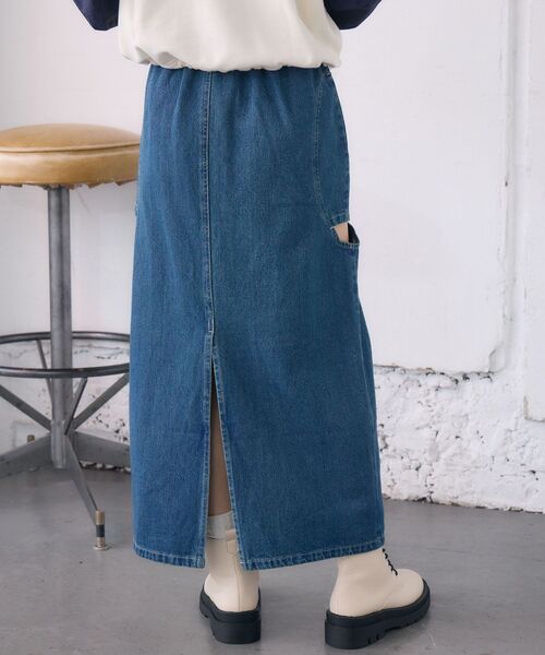 RETRO GIRL（レトロガール）の「サイドスリットデニムSK（デニムスカート・レディース・ブルー系その他/ブラック・FREE）」の15枚目の写真