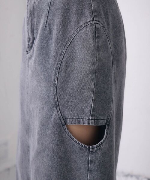 RETRO GIRL（レトロガール）の「サイドスリットデニムSK（デニムスカート・レディース・ブルー系その他/ブラック・FREE）」の13枚目の写真