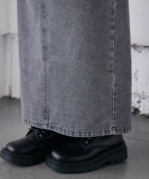 RETRO GIRL（レトロガール）の「サイドスリットデニムSK（デニムスカート・レディース・ブルー系その他/ブラック・FREE）」の12枚目の写真