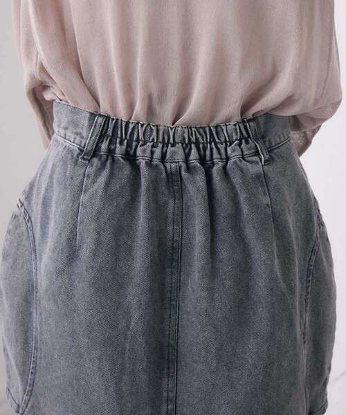 RETRO GIRL（レトロガール）の「サイドスリットデニムSK（デニムスカート・レディース・ブルー系その他/ブラック・FREE）」の10枚目の写真