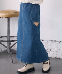 サイドスリットデニムSK