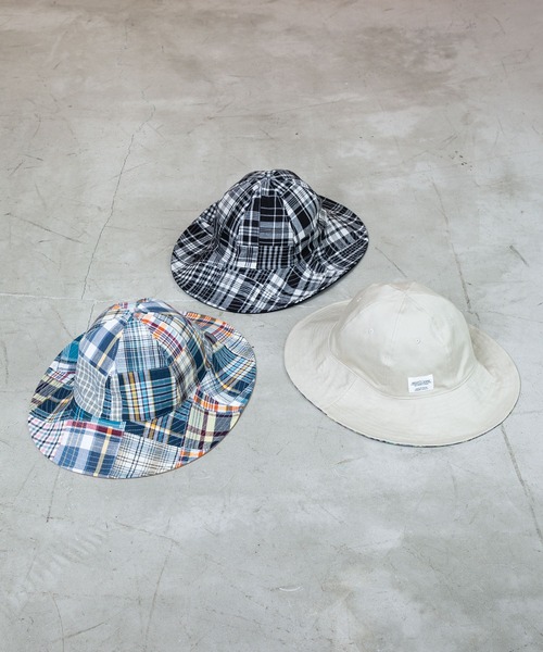 Mighty Shine（マイティシャイン）の「MAD CHECK HAT（ハット・メンズ・ベージュ/ブラック/アイボリー・M/L）」の6枚目の写真