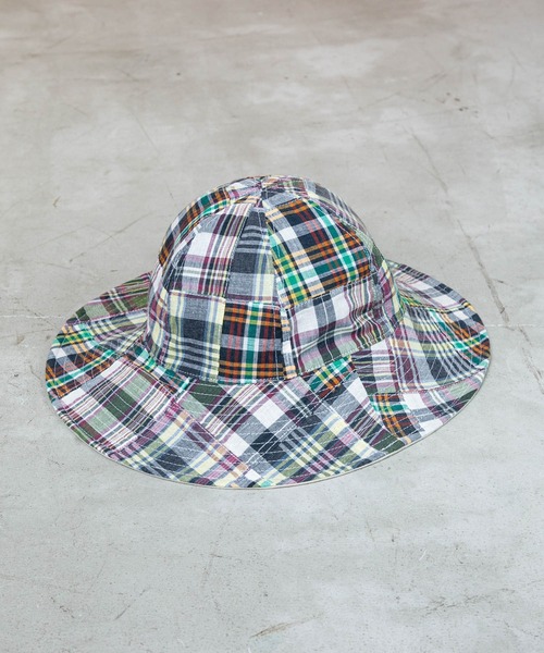 Mighty Shine（マイティシャイン）の「MAD CHECK HAT（ハット・メンズ・ベージュ/ブラック/アイボリー・M/L）」の8枚目の写真