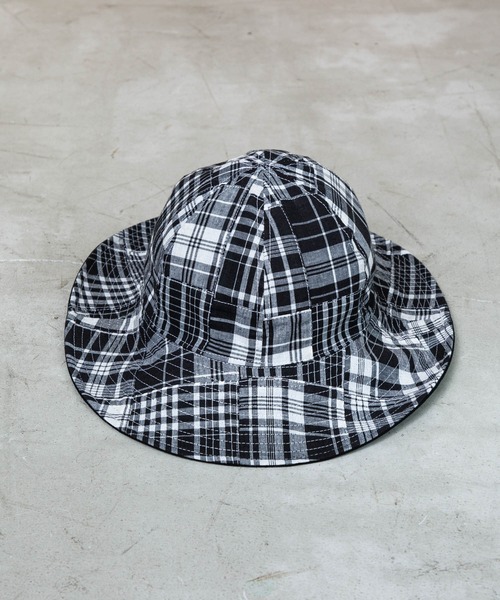 Mighty Shine（マイティシャイン）の「MAD CHECK HAT（ハット・メンズ・ベージュ/ブラック/アイボリー・M/L）」の10枚目の写真