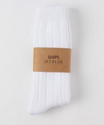 SHIPS JET BLUE | SHIPS JET BLUE(シップス ジェットブルー): ホワイト 2パックソックス(ソックス/靴下)