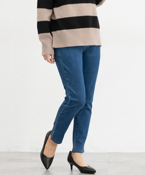 Honeys（ハニーズ）の「【ハニぽか】暖デニムスキニー64丈（股下