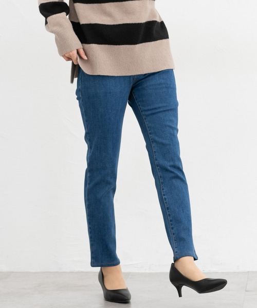 Honeys（ハニーズ）の「【ハニぽか】暖デニムスキニー６４丈（股下６４ｃｍ）（デニムパンツ・レディース・インディゴブルー/ワンウォッシュ・SS/S/M/L/LL）」の20枚目の写真