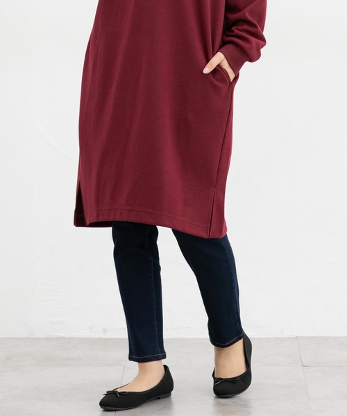 Honeys（ハニーズ）の「【ハニぽか】暖デニムスキニー６４丈（股下６４ｃｍ）（デニムパンツ・レディース・インディゴブルー/ワンウォッシュ・SS/S/M/L/LL）」の4枚目の写真