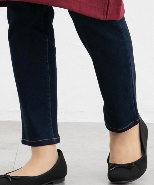 Honeys（ハニーズ）の「【ハニぽか】暖デニムスキニー６４丈（股下６４ｃｍ）（デニムパンツ・レディース・インディゴブルー/ワンウォッシュ・SS/S/M/L/LL）」の11枚目の写真